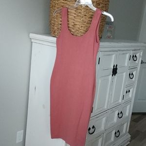 Mauve/pink, bodycon dress, size S/M